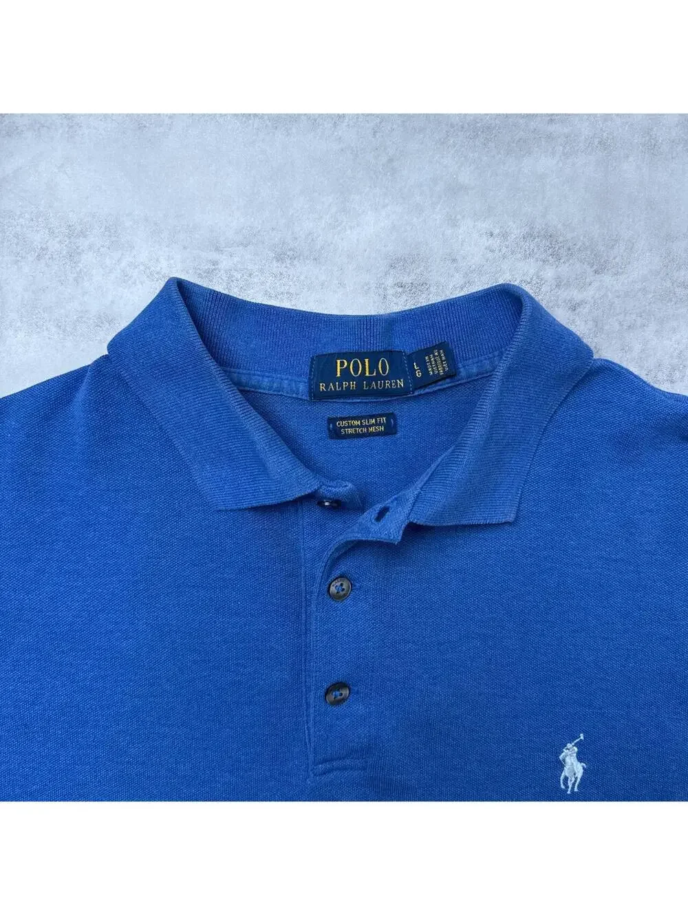 Y2K Polo Ralph Lauren Blue Polo Shirt